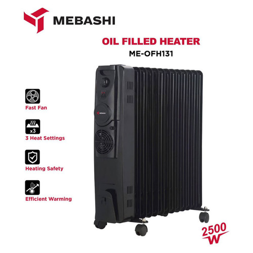 رادیاتور برقی ۱۳ پره فن دار Mebashi